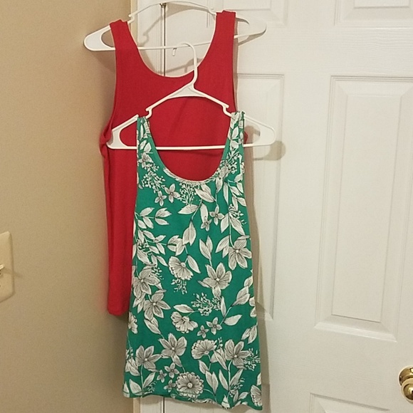 a new day Tops - Green Floral Woman's A New Day Tank